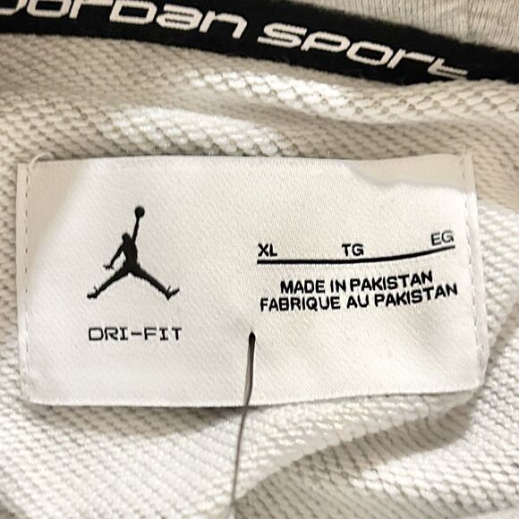 Jordan Dri-FIT Sport Men’s Size XL-2XL Grey White Paris Pullover Hoodie - Picture 5 of 8